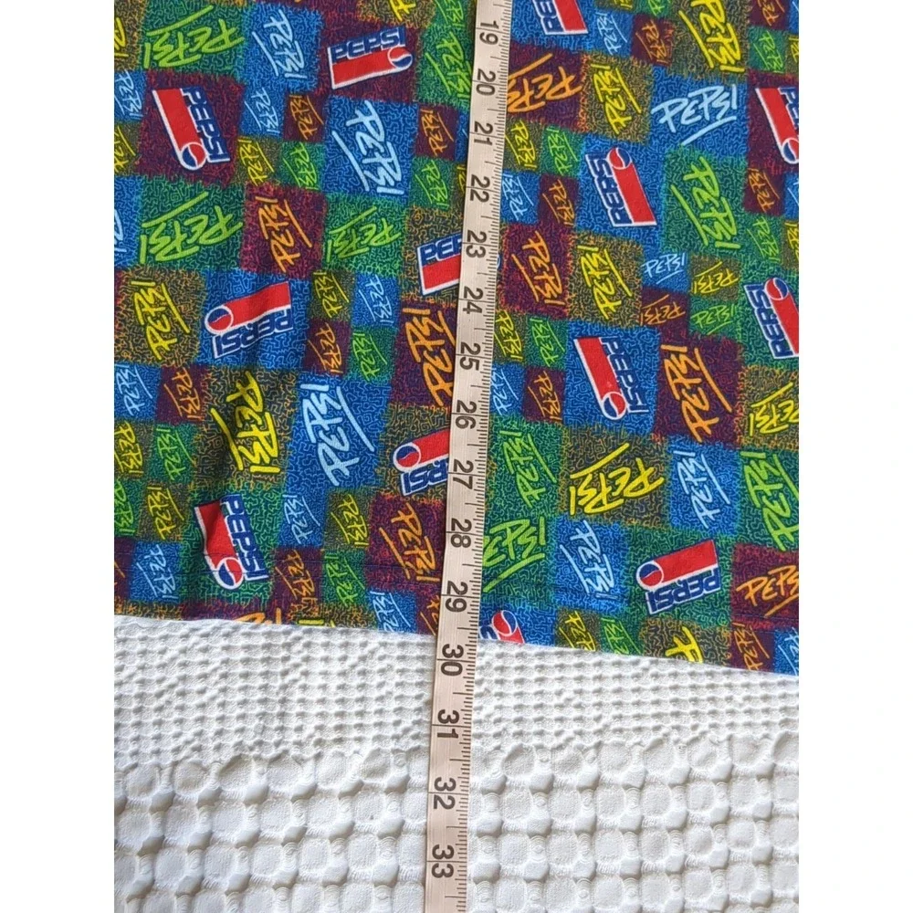 VTG Pepsi All Over Print Short Sleeve T-shirt '90s? Multicolor OS Fits Large - Picture 4 of 7